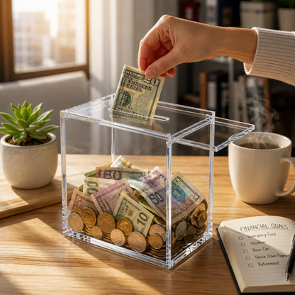 Clear Savings Challenge Box